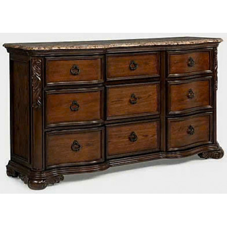 MB6615 - Imperial : Tủ 9 Ngăn Kéo + Mặt Tủ Đá Hoa Cương